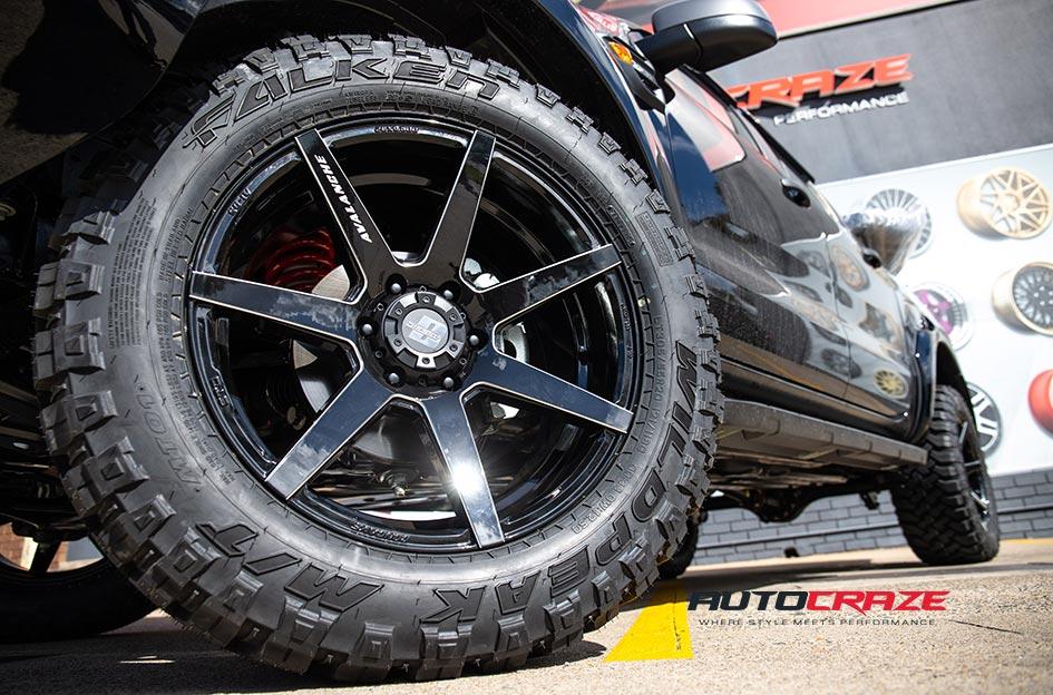 FORD RANGER AVALANCHE MATTE BLACK MILLED FONT